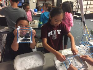 Students participating in hands-on science at Woodsboro Elementary.