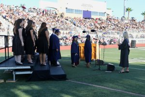 Yorba Linda High School's 2017 commencement ceremony in Shapell Stadium.