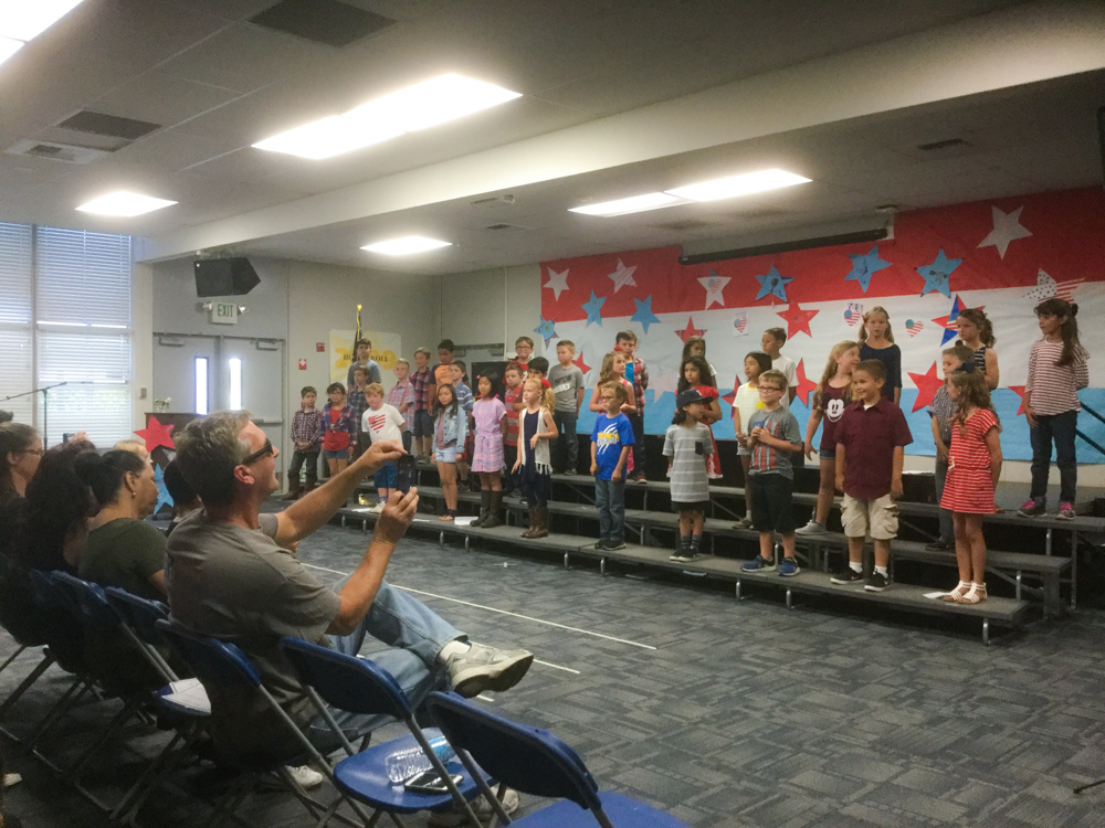 Wagner Elementary students singing!