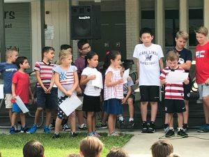 Glenknoll Elementary School's Patriot Day ceremony.