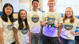 Valencia High School Boeing Interns won a robotics competition.