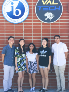 Valencia High School students who earned a perfect score on the ACT.
