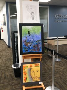 PYLUSD art work on display at SchoolsFirst in Placentia.