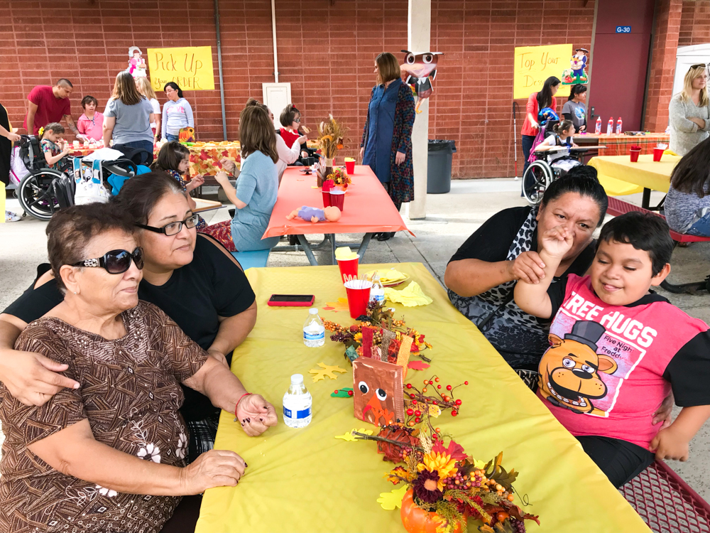 George Key School's Thanksgiving get together on campus.
