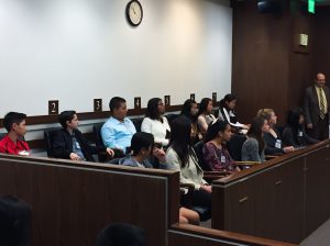 Kraemer students at the Superior Court.