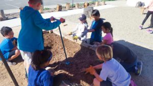 Glenknoll students enjoying the school's garden club.