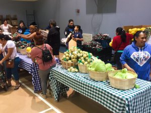 Melrose Elementary Second Harvest Food Distribution event.