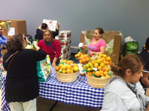 Melrose Elementary Second Harvest Food Distribution event.