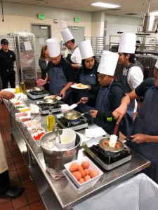 Valadez students getting a culinary experience.
