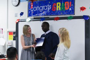 George Key School's graduation ceremony.