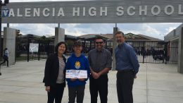 Valencia High School grant awarded.