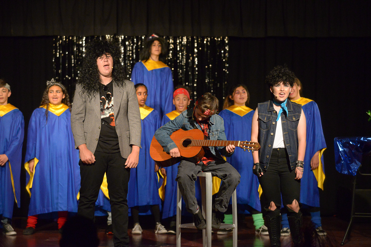 BYMS performs Rock of Ages: Middle School Edition in April 2019.