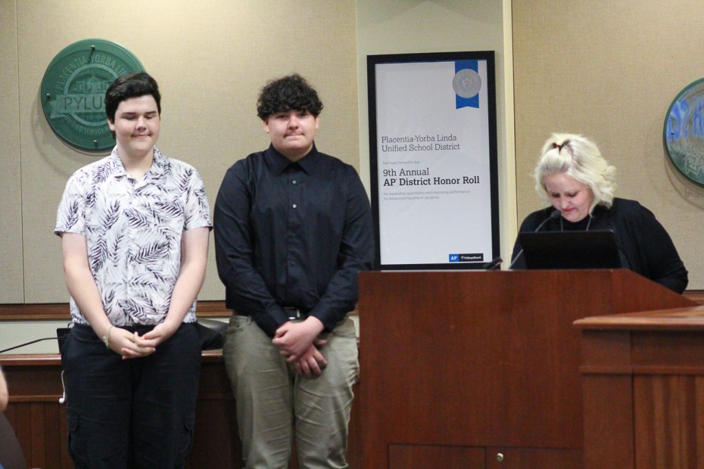 Student Recognition at the April 9, 2019, Board of Education Meeting.