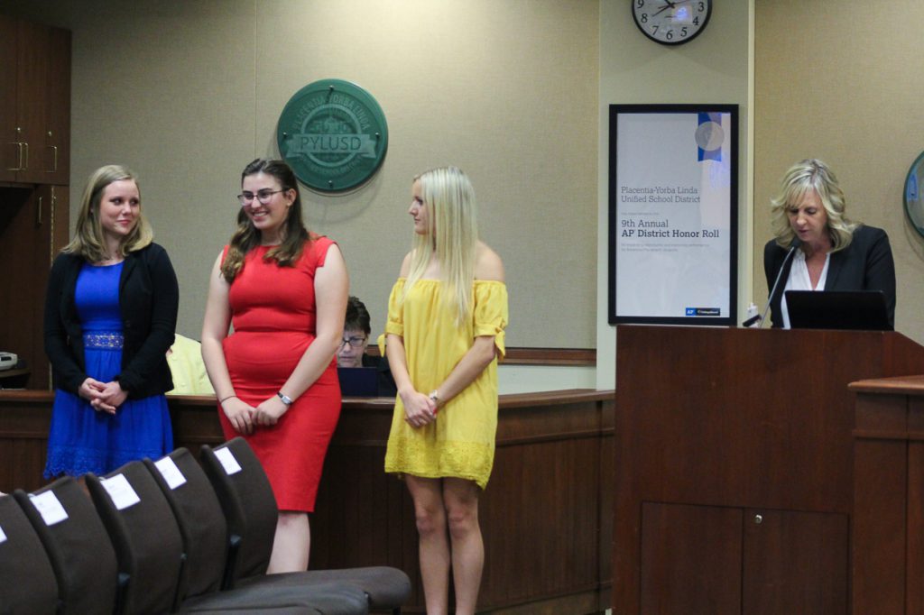 Student Recognition at the April 9, 2019, Board of Education Meeting.