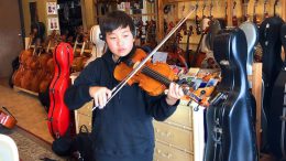 Jimmy Joo on the violin.
