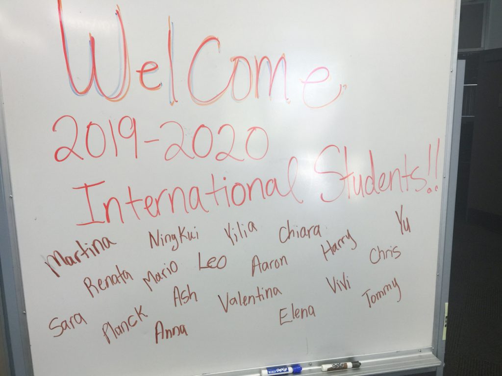 International student orientation in PYLUSD.