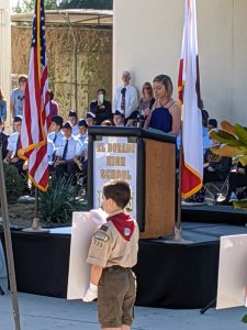 EDHS veterans day ceremony.
