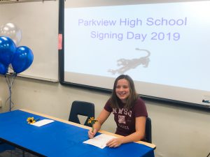 Parkview signing.