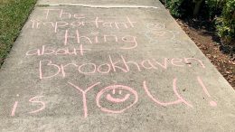 Brookhaven chalk art.
