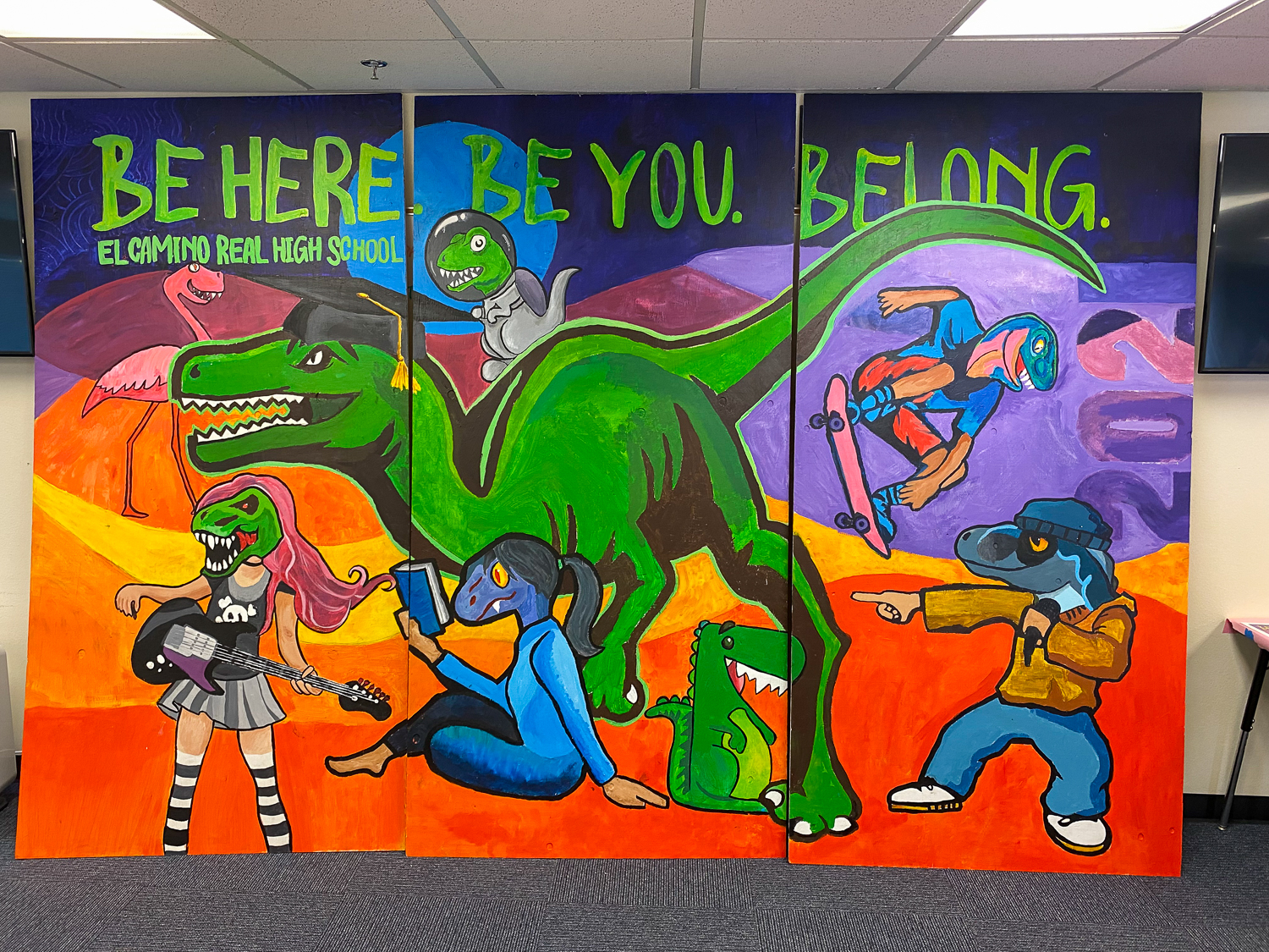 Raptor mural.