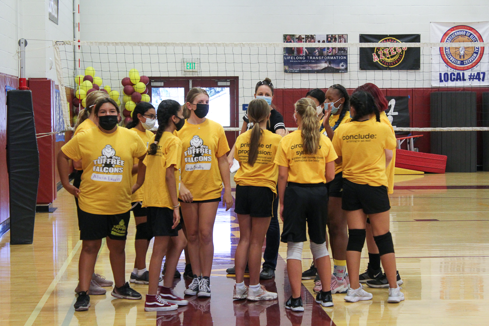 Middle school volleyball tournament.