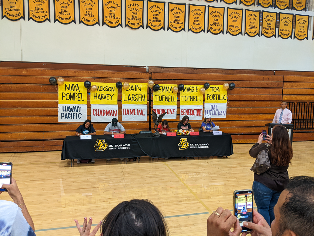 El Dorado High School signing day.