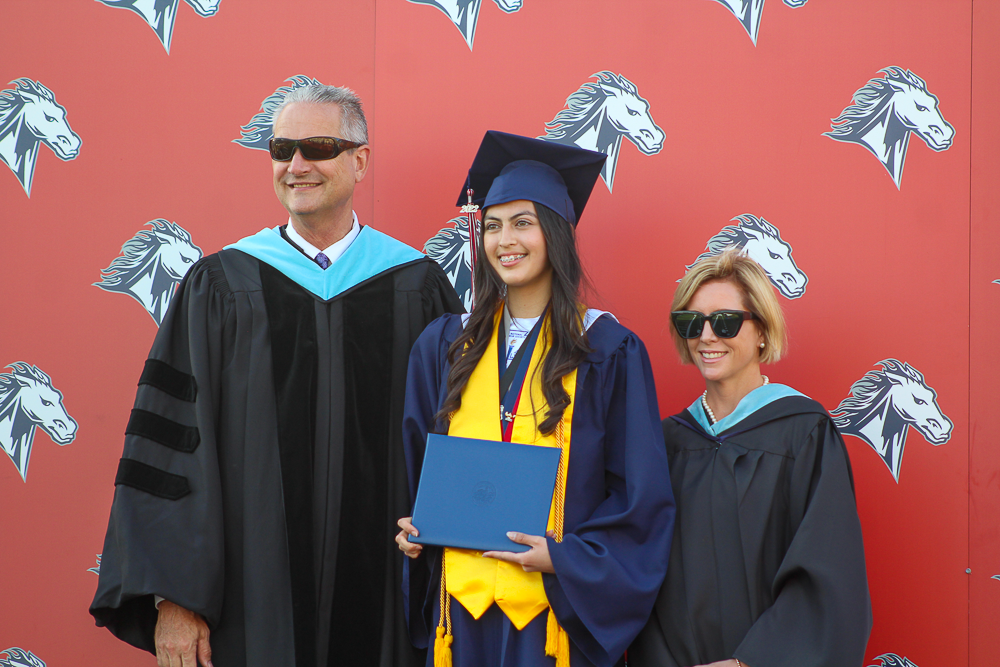 Yorba Linda High graduation ceremony.
