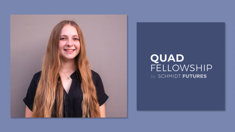 Quad Fellowship recipient and PYLUSD alumna, Samantha Harker.