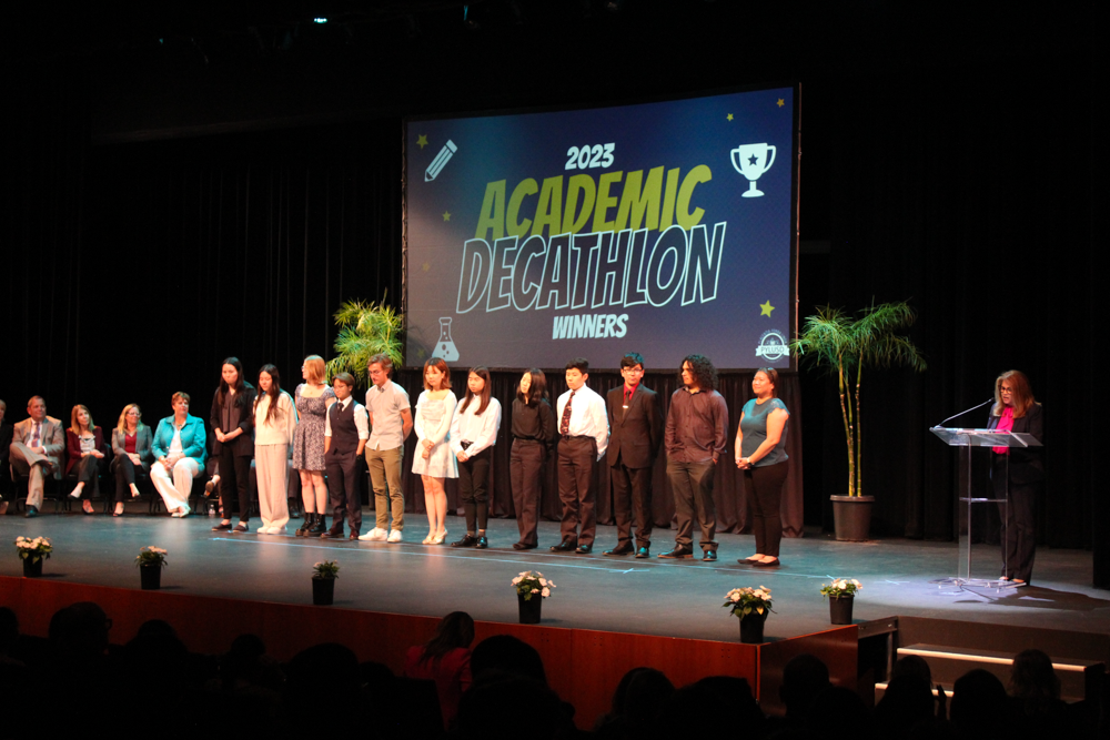 Student recognition ceremony.
