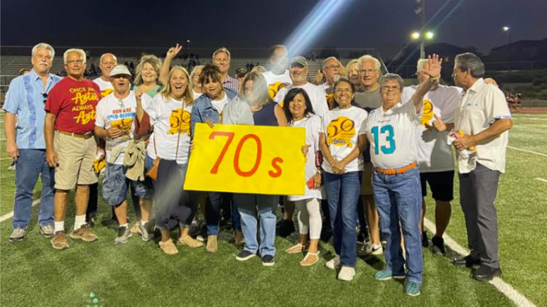 Esperanza High School's 50 Anniversary Celebration kicked off at the school's varsity football game on Friday, August 25. Alumni through the decades were celebrated on the field during halftime.
