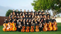 Esperanza High School chamber orchestra pictured.