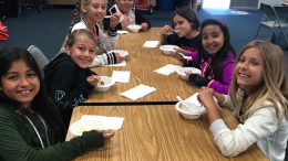 Morse Elementary students enjoying ice cream.