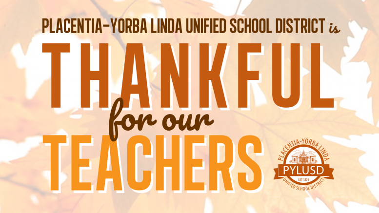 Thankful for teachers graphic.