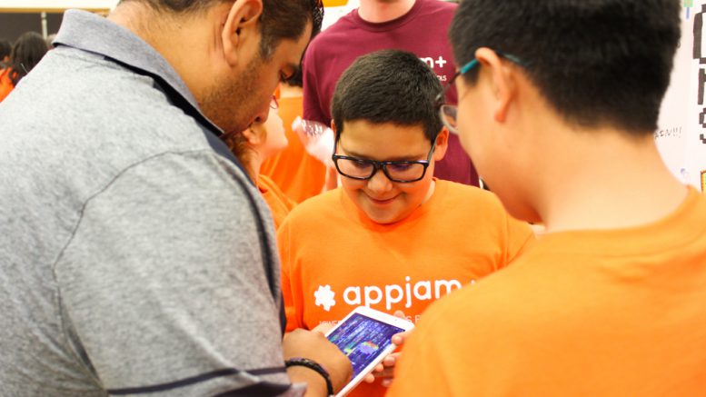 AppJam+ students at the showcase finale event.