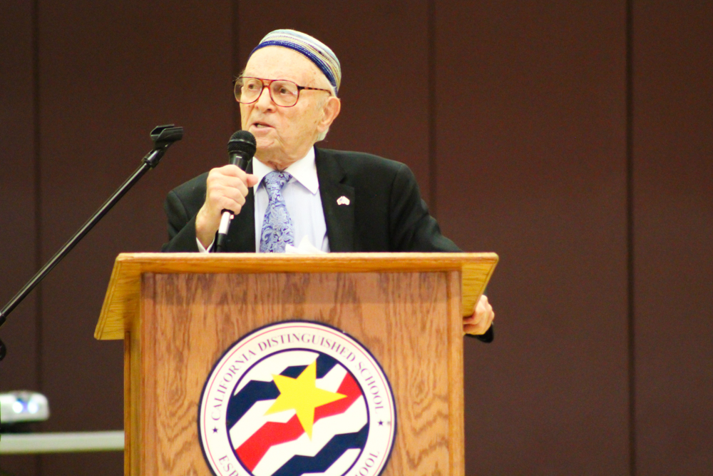 Esperanza High School hosting Holocaust survivor, Dr. Jacob Eisenbach.