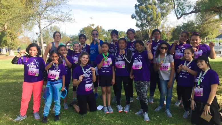 Ruby Drive girls on the run after their 5K.
