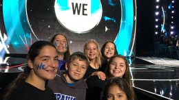Travis Ranch School's WE Club officers at WE Day.