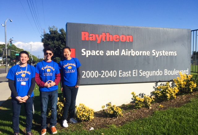 Students competing in Raytheon Games.