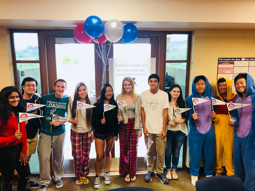 Yorba Linda High School's 2019 National Merit Semifinalists and Commended Students.
