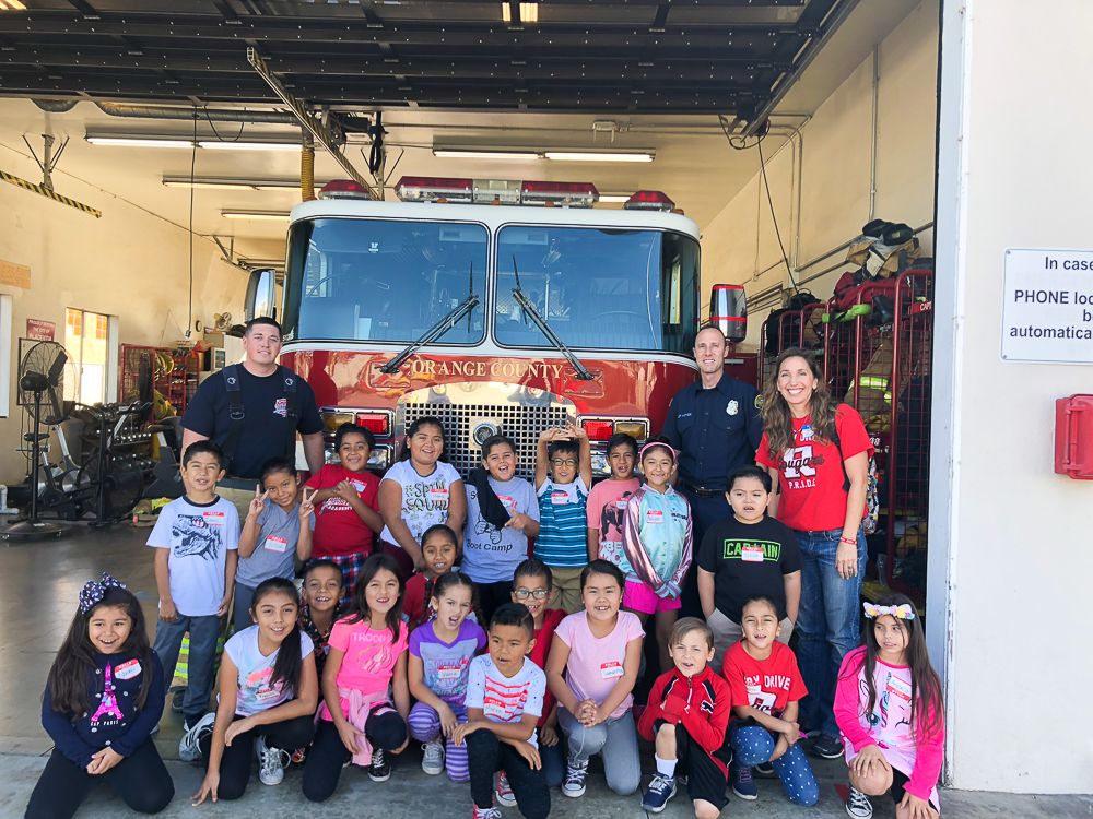 Ruby Drive visits the fire station.