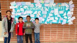 Ruby Drive students showing kindness.