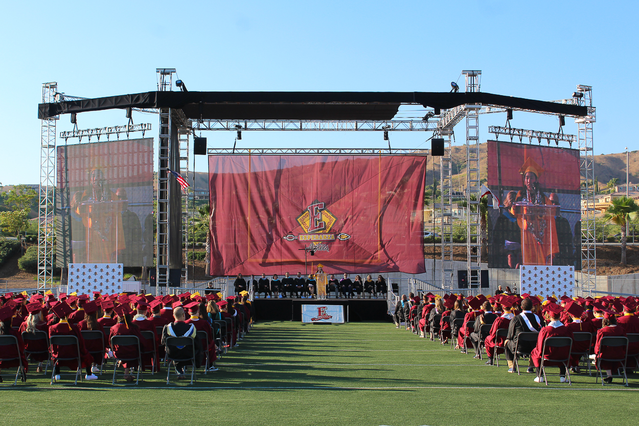 Esperanza High School 2019 commencement ceremony in Nathan Shapell Memorial Stadium in Yorba Linda on June 13, 2019.