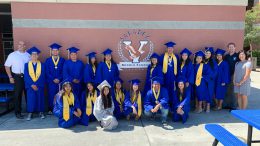Valencia High School graduates with the Class of 2019 visiting their former middle school, Valadez Middle School Academy in Placentia on Wednesday, June 12.