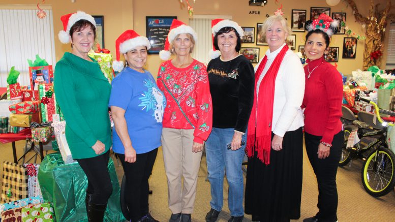 PYLUSD APLE officers at their holiday event on Tuesday, December 17.