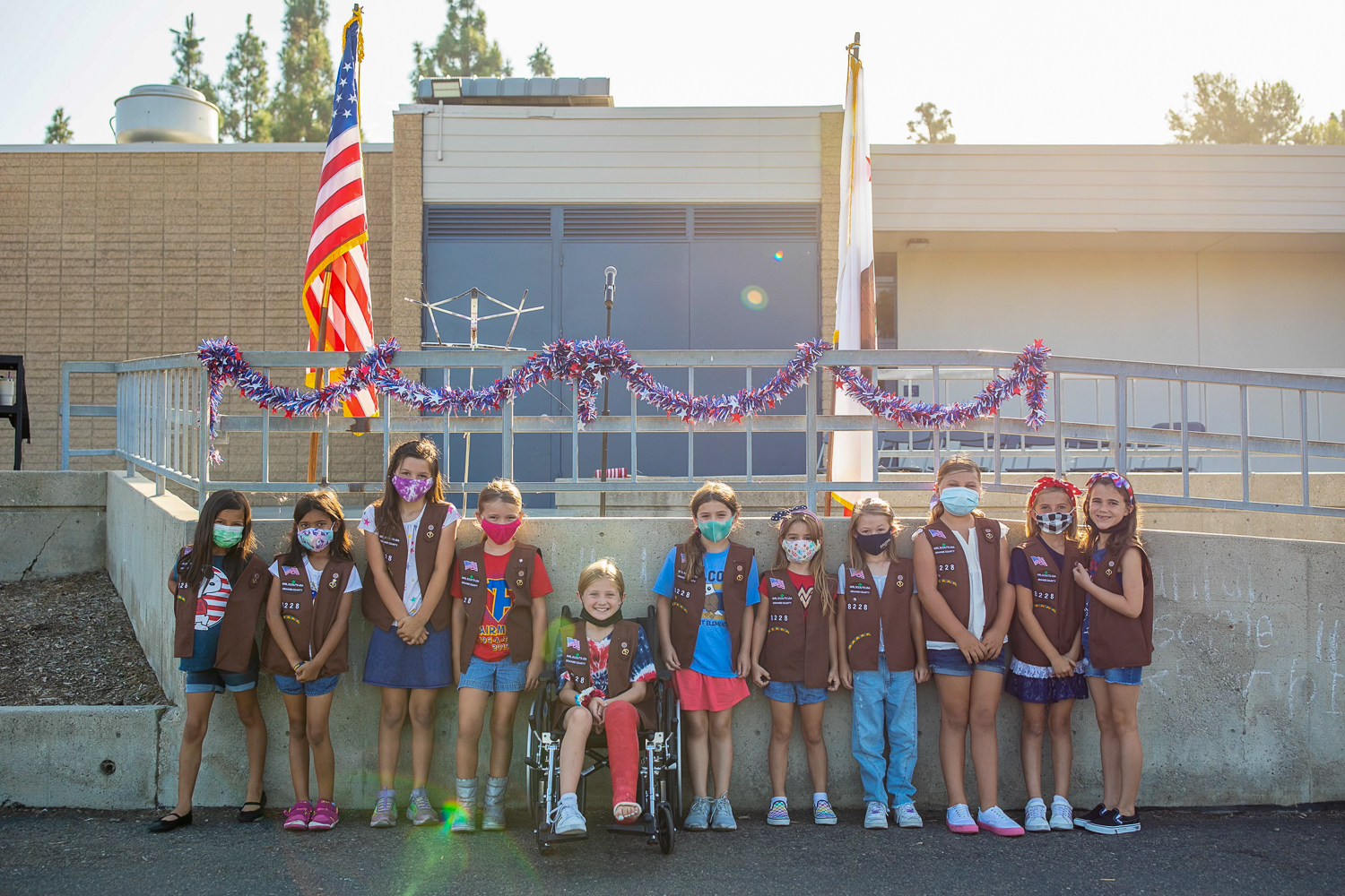 Fairmont elementary students on Patriot Day.