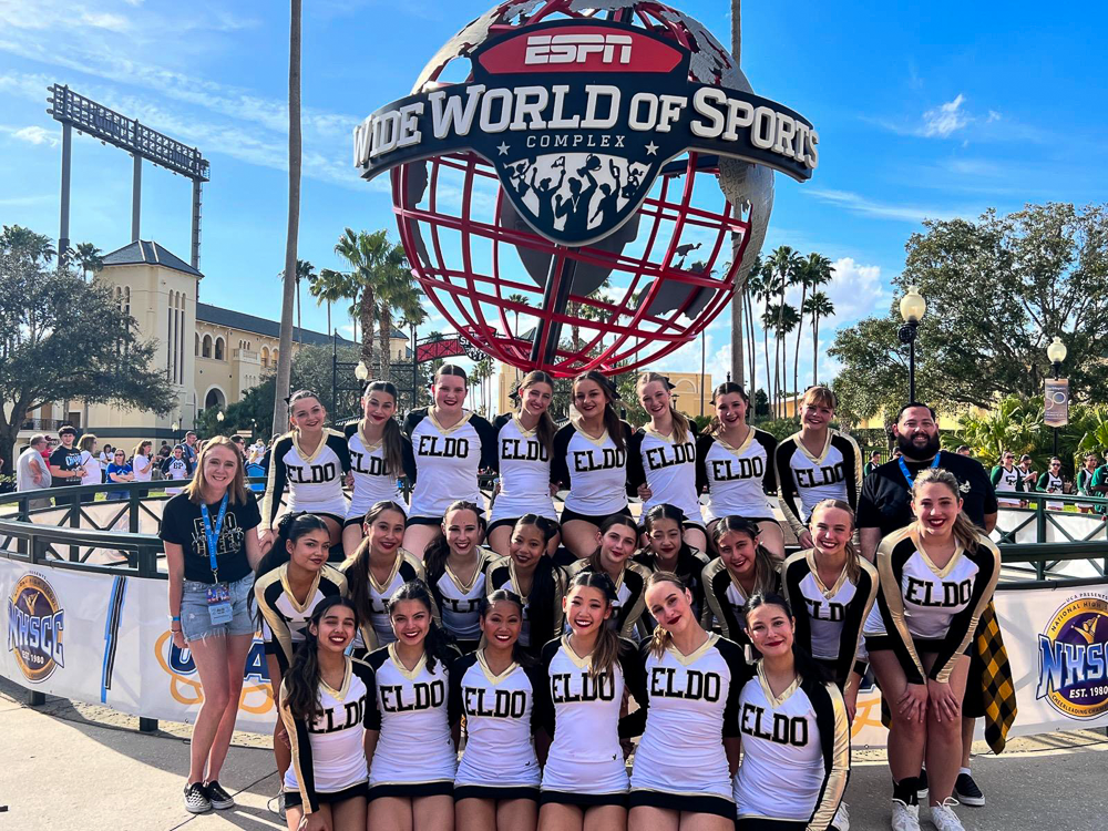 EDHS national cheer competition.