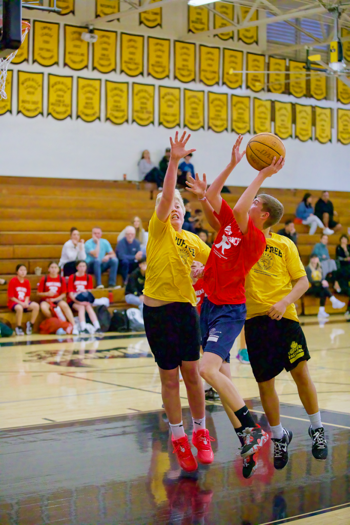 Middle school basketball players.
