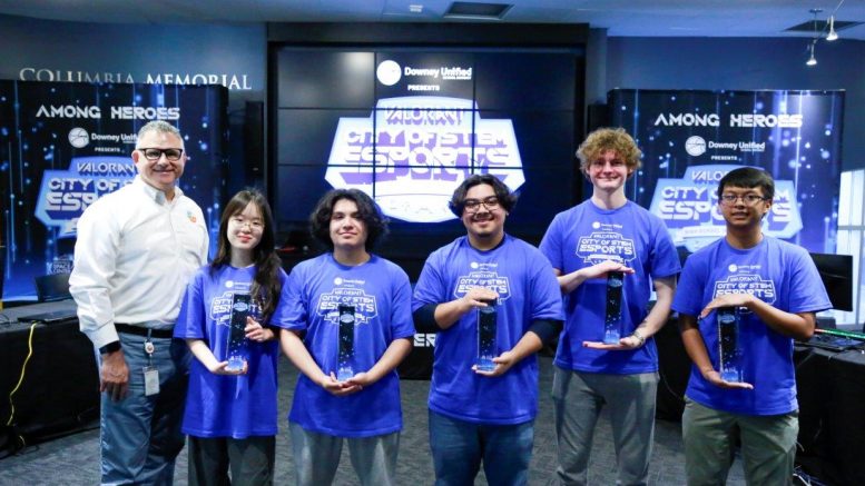 Valencia High School Esports Valorant team won the 2024 City of STEM Esports High School Invitational at the Columbia Memorial Space Center in Downey