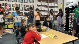 Woodsboro Elementary’s 6th Grade Strings Choir Spreads Holiday Cheer