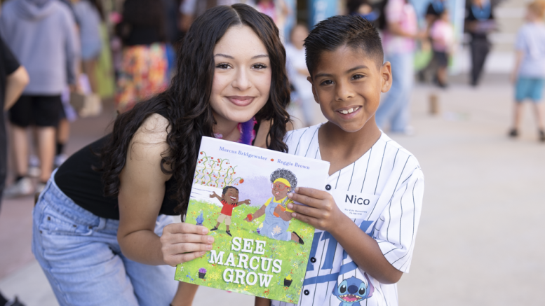 Valadez Middle School Academy Celebrates 16th Annual ‘Read for the Record’ with Melrose and Rio Vista First Graders